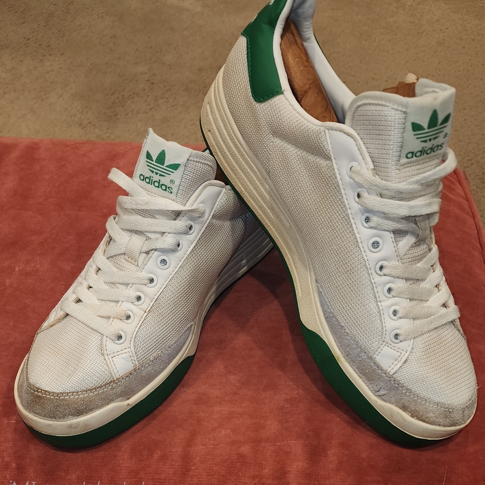 Adidas Rod Laver Men's White and Green Sneakers